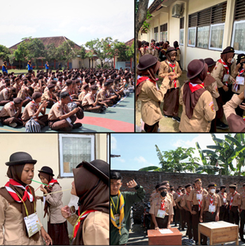 Jelajah dalam rangka Penerimaan Tamu Ambalan